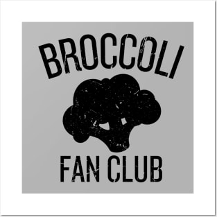 Broccoli Fan Club Black Posters and Art